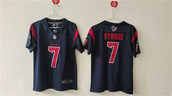 Women%27s Houston Texans #7 C.J. Stroud Navy Vapor Untouchable Limited Stitched Jersey